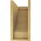 Ekena Millwork 8"W x 16"D x 16"H Classic Alpine Rough Cedar Woodgrain TimberThane Corbel, Primed Tan CORUR08X16X16ALPRCPR - alternate 5